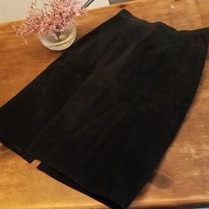 100% leather pencil skirt
